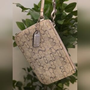 Coach Signature C Lurex Wristlet